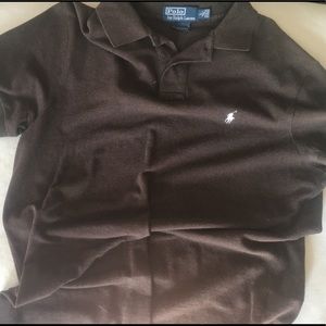 Brown polo shirt